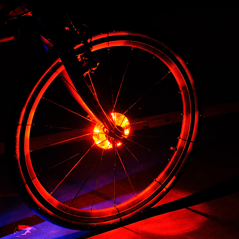 Bicycle Light Night Riding Hot Wheels Riding Equipment Bicycle Accessories Set Mountain Bike Tire Light Wheel Decorative Light