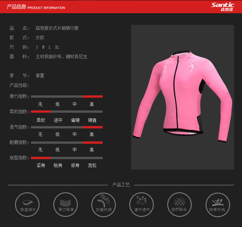 Tenue de cyclisme femme - Ref 2214158 Image 14