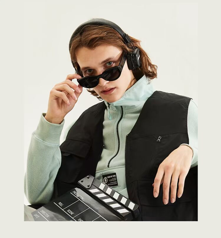 361 áo vest thể thao nam 2019 thu đông nhẹ ngắn xu hướng thời trang ngắn dụng cụ không tay vest cổ chữ V - Áo thể thao áo khoác nam sát nách