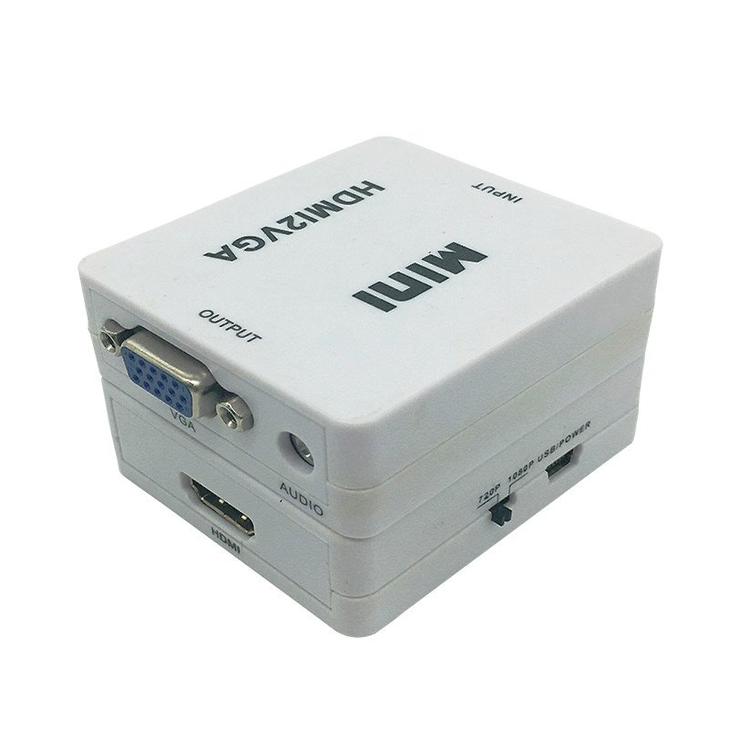 hdmi transvga film converter with box soundtrack synchronous TV set display on TV computer set