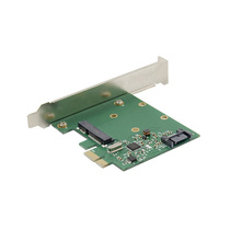 pcie turn msata sata riser desktop computer hard disk expansion card 2 mouth ssd mechanical system start pan