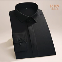 (Длинные рукава) 16109 Черный без черного кармана