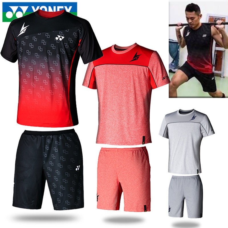 yonex badminton t shirts and shorts