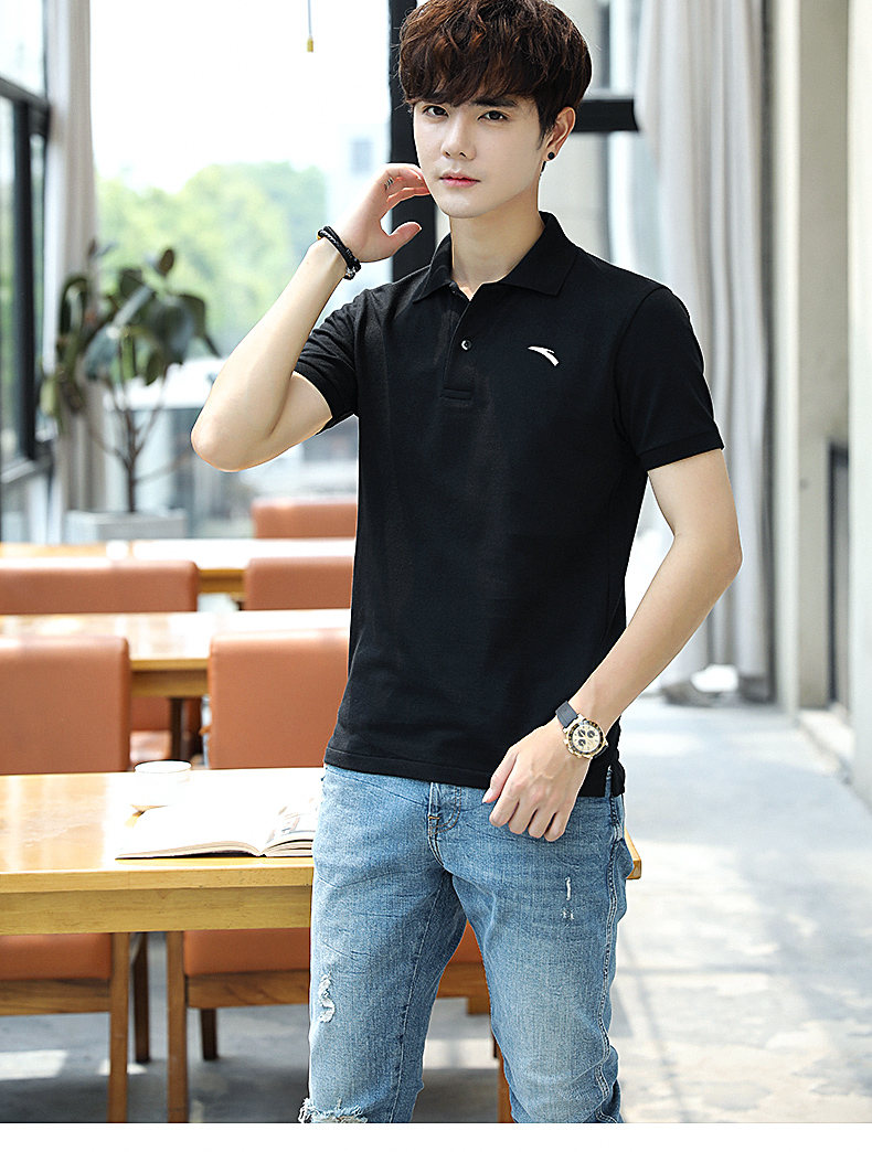 Trang phục chính thức áo thun nam tay ngắn Anta 2019 hè mới áo sơ mi POLO áo sơ mi nhanh khô thoáng khí quần áo thể thao nam - Áo phông thể thao áo polo thể thao nam