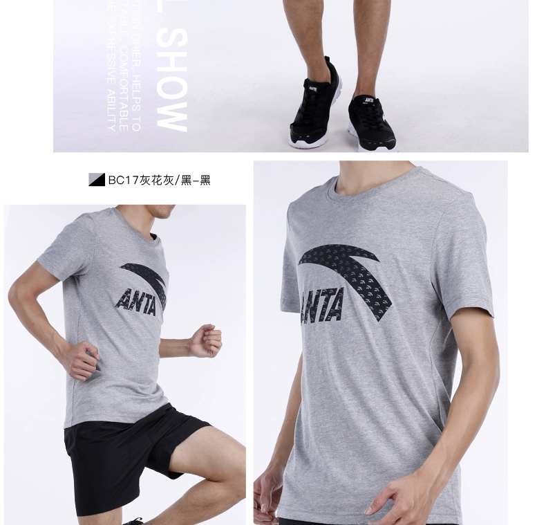 Anta sport suit nam 2018 hè mới chính thức thoáng khí tay ngắn tay ngắn quần short năm điểm quần nam bộ quần áo thu đông nam adidas