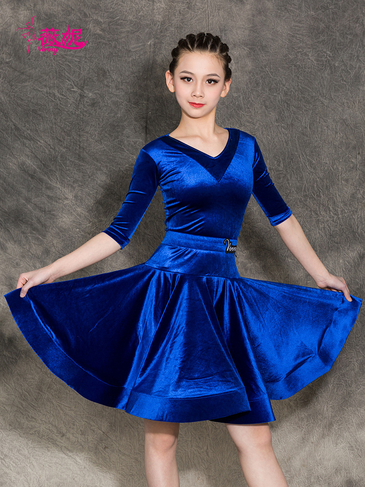 venny Latin dance suit Daughter children's jumpsuit Professional haute couture fashion standard race suit