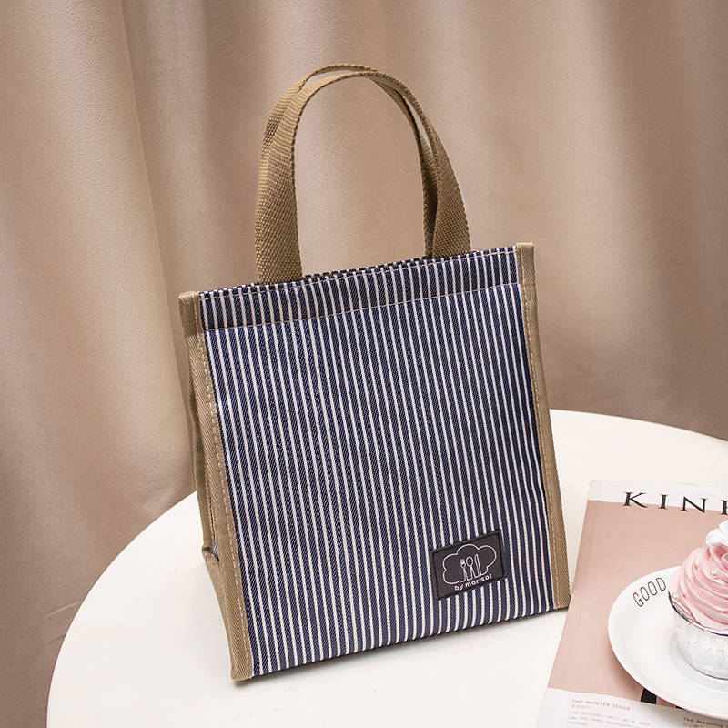 Thickened Aluminum Foil Insulation Bag Lunchbox Big Cloth Bag with rice Handbag Hand Carry Waterproof Lunchbox With Insulated Bag