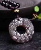 Натуральный защитный амулет, пряжка, этническая подвеска подходит для мужчин и женщин, имитация льда, этнический стиль