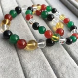 Натуральная вода, агатовый этнический кварц подходит для мужчин и женщин, этнический стиль, с драгоценным камнем