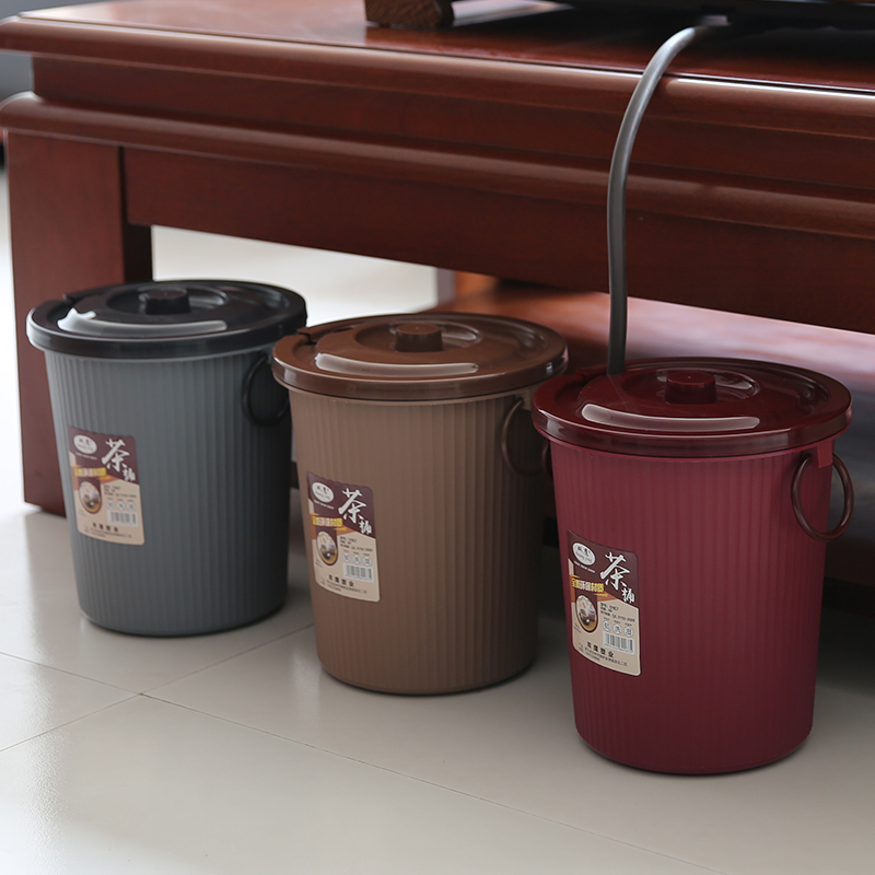 Tea Barrel Tea Residue Barrel Tea Set Accessories With Tea Filter Sepal Plastic Waste Water Barrel Kongfu Tea With Drain Bucket