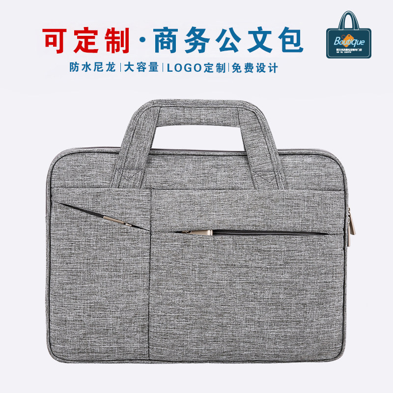 Xiaomi 14 computer bag 15 6 inch laptop bag Korean version cartoon pattern briefcase women's bag meeting custom