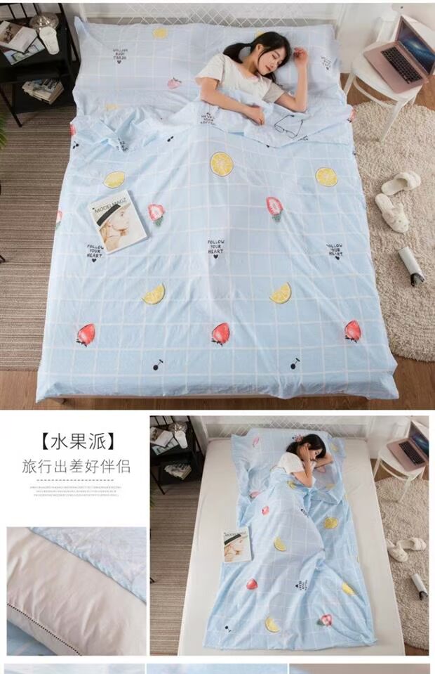 Bông rửa khoang ngủ lanh bẩn du lịch cầm tay antistain khách sạn đúp đơn chăn mỏng ngăn bẩn bến ngủ - Túi ngủ túi ngủ văn phòng cao cấp