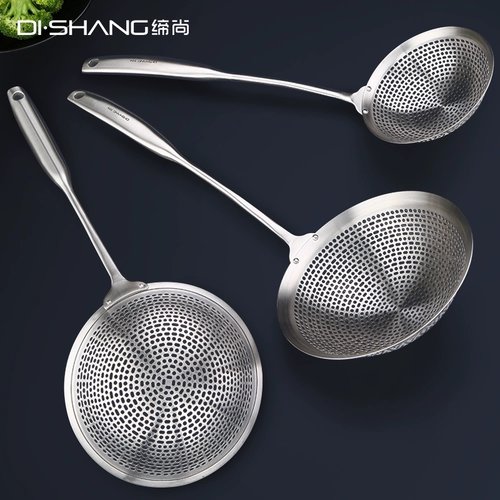 Дуршлаг из нержавеющей стали 304, бытовая кухонная ложка для лапши, сито, забор, сетчатая ложка, большая жареная во фритюре большая ложка-фильтр для горячей кастрюли