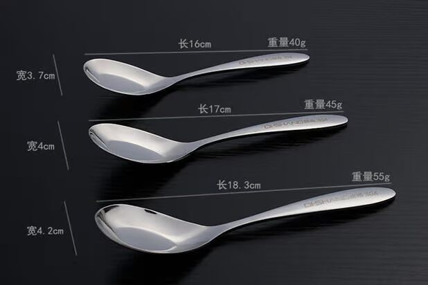 尚 尚 304 muỗng inox làm dày trẻ em sáng tạo muỗng thìa nhỏ Trung Quốc muỗng muỗng bộ đồ ăn muỗng bát ăn cơm