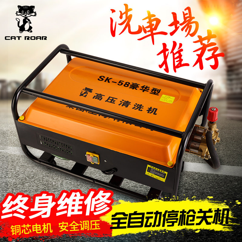 Car wash machine 220v ultra high pressure commercial car wash shop high power cleaning machine water gun grab industrial automatic water pump