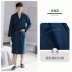 [Sự mềm mại] Bộ đồ ngủ Áo ngủ nam Áo choàng tắm nam Áo khoác mùa xuân và mùa thu Kimono Cotton nguyên chất Dài tay Phần dài ao nam Áo khoác