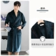 A936345-Male Robe-Dark Green-Solid Color