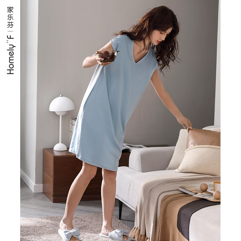 Sleepdress Lady's Pajamas Summer Pure Cotton Vest Sleeveless Household Wears Thin Ocean Long Edition Pregnant Woman Large Size