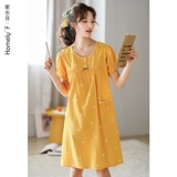 Пижама, летняя тонкая японская милая длинная юбка для беременных, короткий рукав