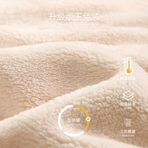 Демисезонная зимняя фланелевая бархатная утепленная коралловая пижама