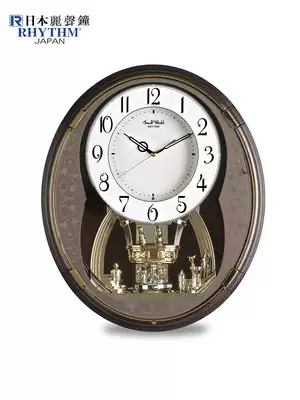 Lythm Lam clock living room European style pastoral music hour turn clock clock mute creative art clock