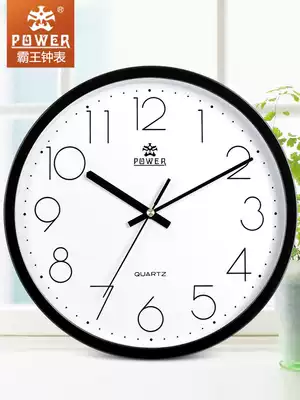 Overlord mute clock Nordic simple creative wall clock living room modern home wall watch stereo word round quartz clock