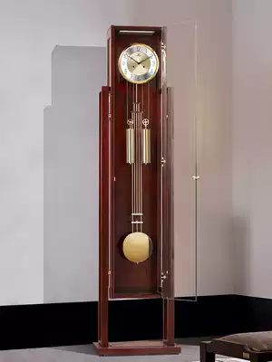 Overlord European-style clock German Hemler movement floor clock mechanical solid wood Chinese clock pendulum clock living room clock