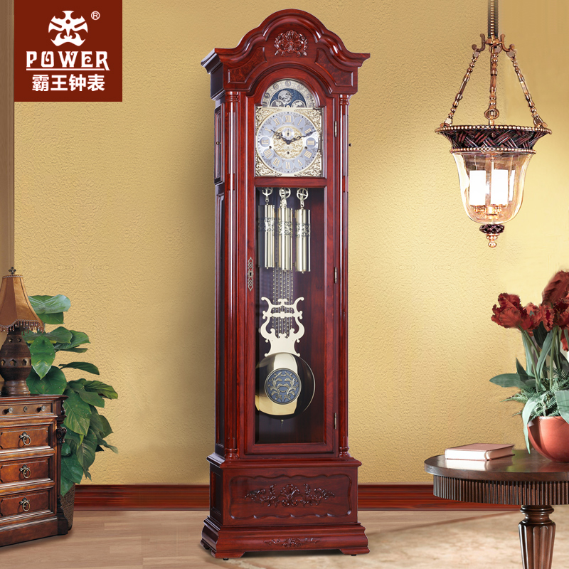 The Dong Dong Bell of Solid Wood Machinery Retro - Zhong German Hemler 12 - spring movement European - style clock falls clock