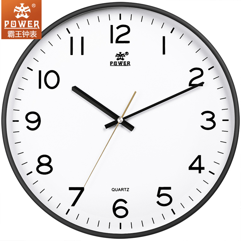 POWER Barking Modern Minimalist Clocks and clocks Home Living room mute hanging bell Fashion light extravagant Nordic Decorative Clock