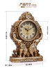 Bakoda European-Style Creative Clock Living Room Table Clock Fashionable Silent Bedroom Desk Clock Ornament Home Quartz Clock