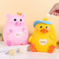 Cute Rabbit Deposit Pot Children Anti-Fall Plastic Zero Money Pot Cartoon Cute Piggy Piggy Savings Jar Male Girl Presents