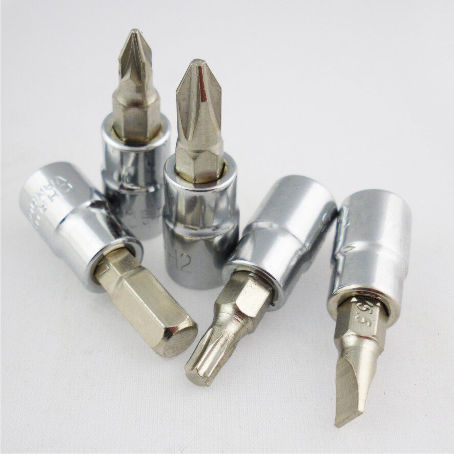 SD Shengda 1 4-inch socket wrench 1 4-inch screwdriver head word cross rice word flower hexagonal screwdriver socket head