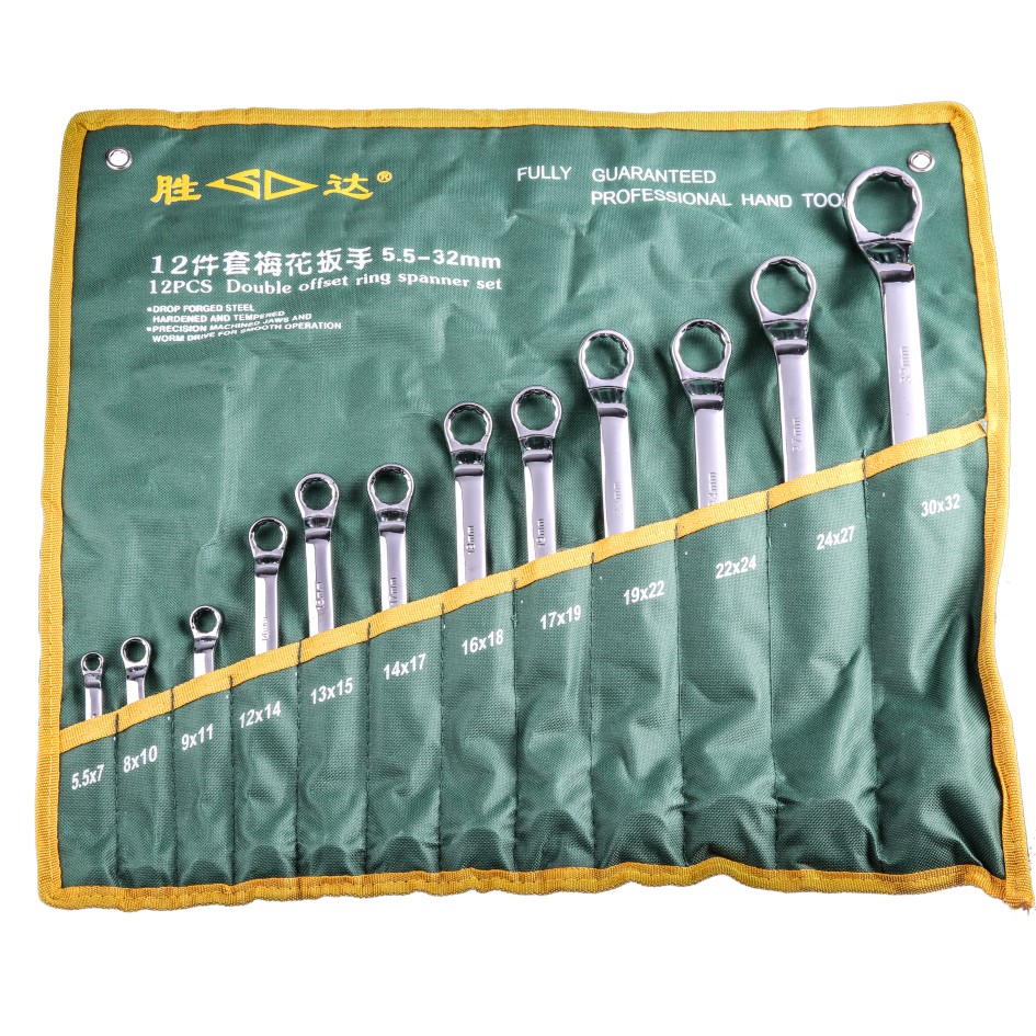 SD Santa Fe Hanging Bag Double Head Plum Blossom Wrench Tool Set Machine Repair Board Hand Combination Set Automotive Repair Board