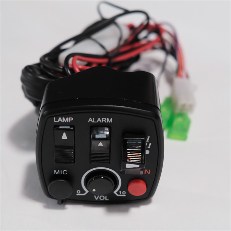 Motorcycle Electric Car Red Blue Patrol Explosion Flashing Lights Caution LED Retrofit Trionic Alarm Light Horn With Chanter-Taobao