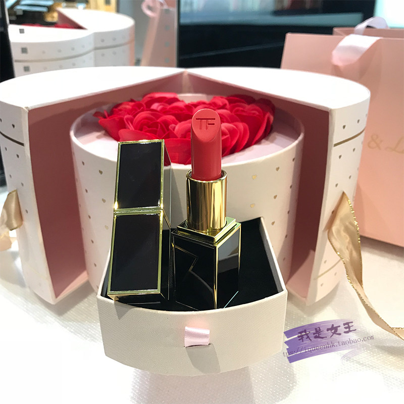 Hong Kong Special cabinet TF Tom Ford Black Tube mouth red 16 80 15 69 69 thin tube 50 90 gift box suit-Taobao