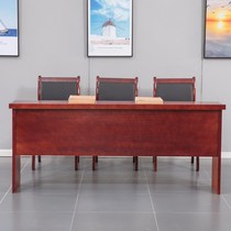 Boutique conference table double table training table strip desk paint long table conference room office table and chair combination