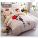 Một gia đình bốn bông giường bông trải giường chăn phim hoạt hình 4 đúp 1.8m1.5m 2,0 m đám cưới đơn giản - Bộ đồ giường bốn mảnh