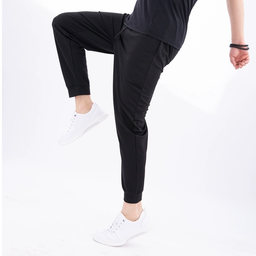 Шелковые летние тонкие спортивные быстросохнущие штаны, большой размер