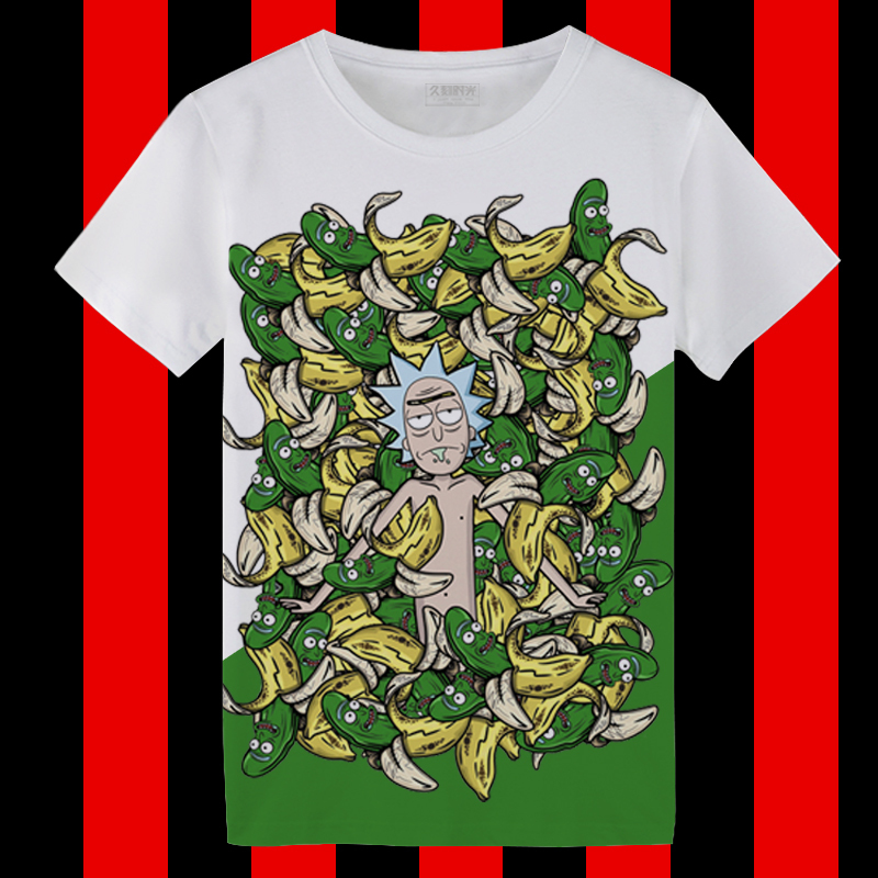 Rick and Morty T-Shirt Short-Sleeve Quick-Dry Ice Silk Men's Summer Trendy Van Gogh Scream Collaboration High Street Couple Outfit Rick and Morty T-Shirt Short-Sleeve Quick-Dry Ice Silk Men's Summer Trendy Van Gogh Scream Collaboration High Street Couple Outfit
