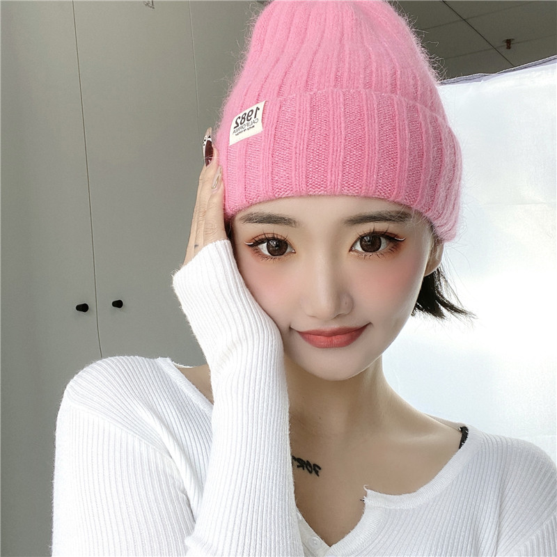 Women's Cute Solid Color Eaveless Wool Cap display picture 7