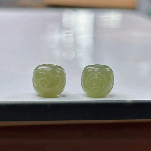 芊雅 Бусины с нефритовым узором Хотан, бусины-бочонки, сделай сам, Звезда и Луна, Кинг-Конг, голова обезьяны, браслет из скорлупы кокоса, браслет, бусины, аксессуары, бусины-бочонки