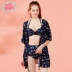 Bodypops hoa tươi dễ thương gợi cảm mùa xuân nóng bỏng áo tắm ba mảnh bikini ba điểm giảm béo - Bộ đồ bơi hai mảnh bikini 2 mảnh màu đỏ Bộ đồ bơi hai mảnh