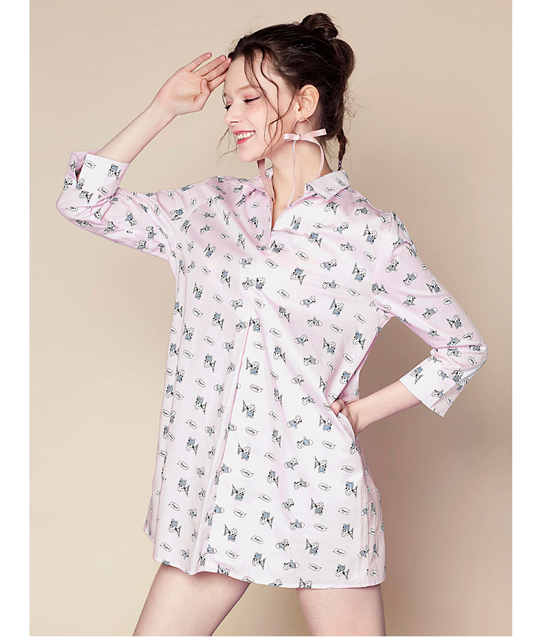Bodypops phụ nữ mới thời trang đoạn phim hoạt hình dài mẫu nhà phục vụ đồ ngủ phụ nữ BCYO812A21 đồ bộ thể thao
