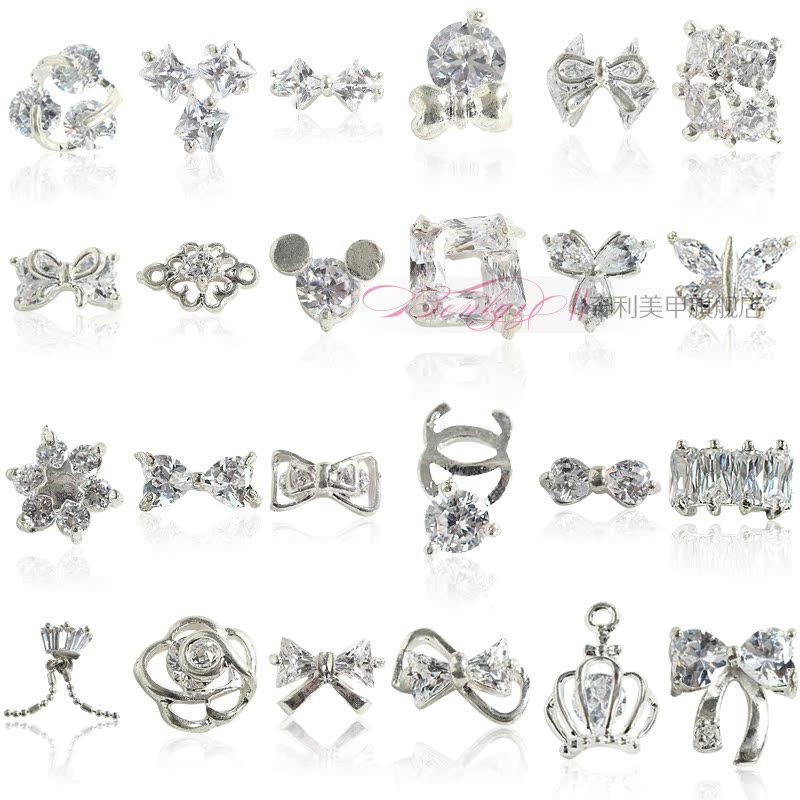 【新品】美甲锆石饰品 指甲油/光疗蔻丹QQ甲油胶配套DIY 新品