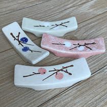 Japanese Chopstick rest Chopstick rest Creative porcelain Chopstick rest Spoon rest Household chopstick rest Shelf Hotel chopstick rest