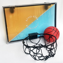Original design trendy brand color-blocked translucent dunkable backboard wall-mounted door basket basketball stand childrens indoor