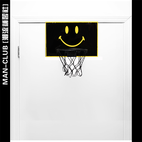 Smiley smiley face Indoor Mini Hanging Rebounds Basketball rack Hanging door mounting wall Smiling Face Basketball Children Toys-Taobao