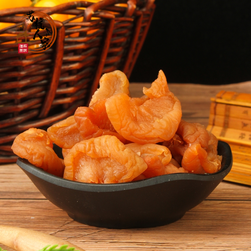 Wide range of traditional candied fruit sour sweet and soft glutinous cream peach without walnut strips of peach dry 250g