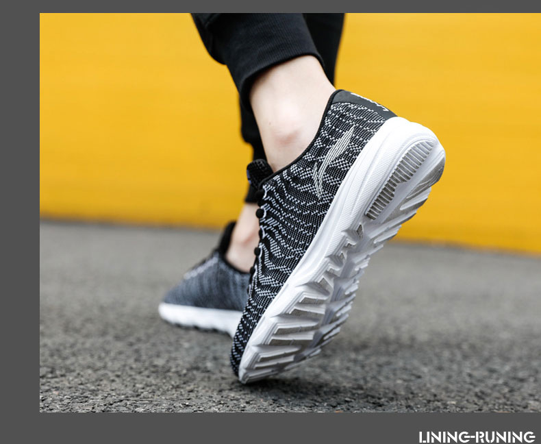 Giày chạy bộ Trung Quốc Li Ning Giày nữ mùa thu 2018 cho học sinh mùa thu nhẹ thoáng khí Những người yêu thích giày chạy giày thể thao giày chạy bộ asics