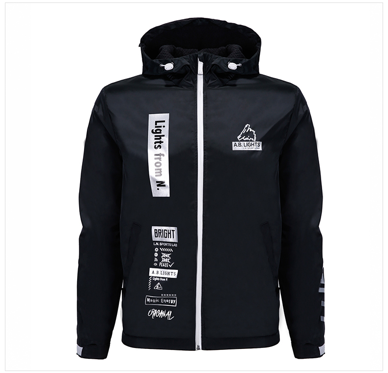 Áo khoác thể thao Li Ning nam mùa đông mới 2019 thời trang trùm đầu chạy bóng rổ áo ấm thể thao - Áo gió thể thao áo gió adidas chính hãng